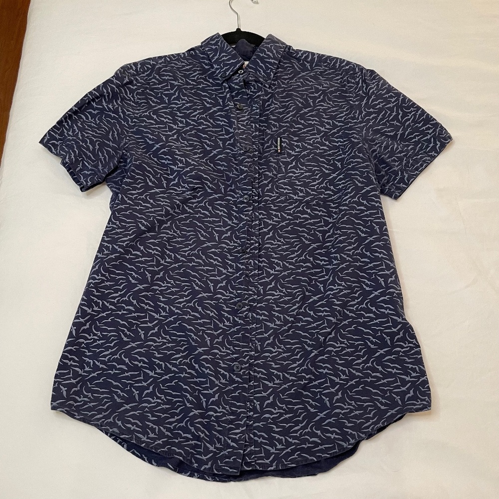 Ben Sherman Blue Short Sleeve Button Down
